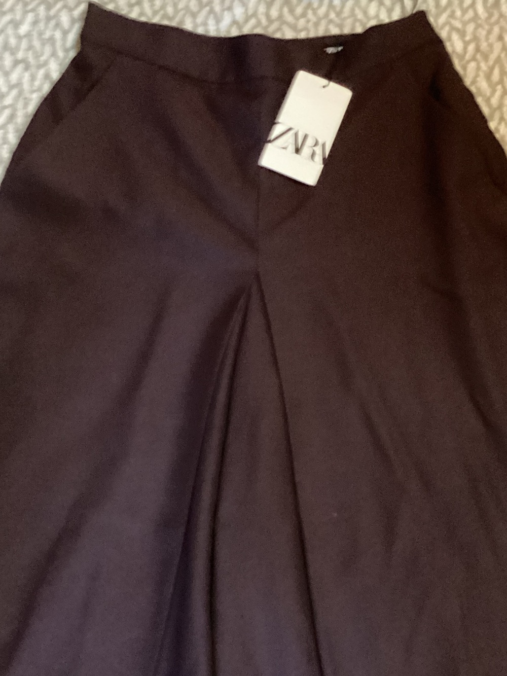 Zara Culottes, plum, with Front Pleat